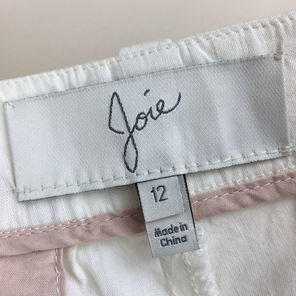 JOIE Off White Linen Blend Pants - Picture 3 of 8